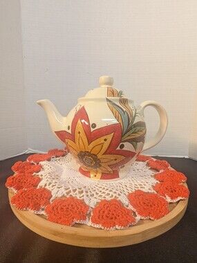 Pier 1 Imports Carynthum Earthenware Teapot